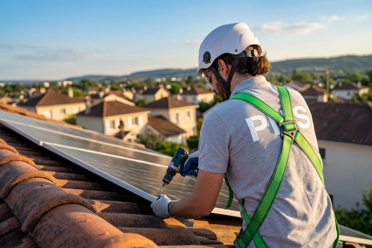 Panneaux solaires en toiture dans le Gard